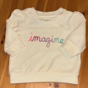 Gymboree Imagine White baby 3-6 months Sweatshirt NWT